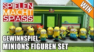 BEENDET Gewinnspiel 12 🙃 Minions Figuren Set 😋 Kinder Spielzeug Gewinnen 🎯 Dezember 2017 [upl. by Naasar]