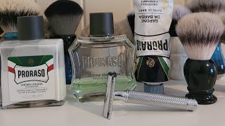 Wetshaving Anniversery shave with Mühle and Proraso [upl. by Medardas619]