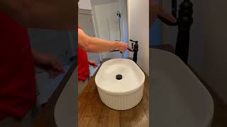 Vessel Sink Installation plumbing plumber veteranowned [upl. by Riobard100]