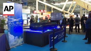 Flying car prototype at MWC tech show in Barcelona [upl. by Garnet]