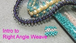 Intro to Right Angle Weave Tutorial [upl. by Stillas127]