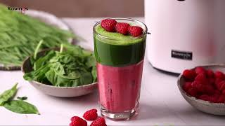 Wheatgrass Raspberry Smoothie Recipe🌱🍓  Kuvings REVO830 Cold Press Juicer [upl. by Leummas211]