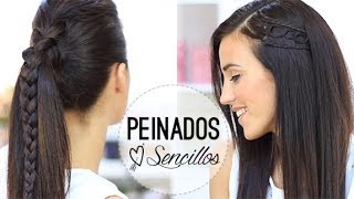 PEINADOS SENCILLOS CON TRENZAS [upl. by Lucho]