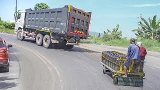 Crazy Way They Transport Goods on Cheapest Carts of Philippines [upl. by Wanfried]