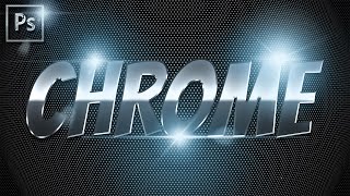 SHINY METALLIC CHROME TEXT EFFECT  PHOTOSHOP EFFECT  PHOTOSHOP TUTORIAL [upl. by Roana819]