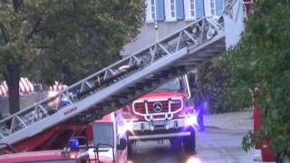 Feuerwehr Plattenhardt DRK Brandeinsatz 26102014 [upl. by Cari]