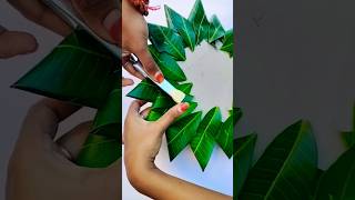 Simple Leaf decoration flowerdecoration youtubeshorts shorts [upl. by Otineb]