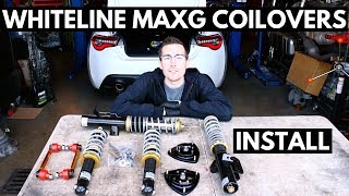 Whiteline MaxG Coilover Install Toyota 86 Subaru BRZ Scion FRS [upl. by Nywde]