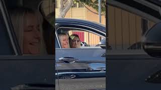 David Dobrik runs into Corinna and gets Flipped Off [upl. by Ytineres133]