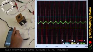 Circuiti elettrici 810  Circuito RL AC  Induttore [upl. by Bunnie]