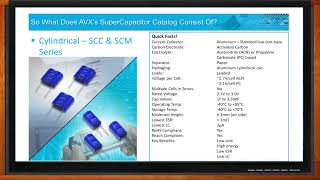 Choosing the Proper SuperCap  AVX and Mouser Electronics [upl. by Chouest]