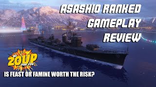 World of Warships Asashio Ranked Gameplay Review [upl. by Brathwaite]