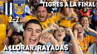 REACCIÓN DESDE LA TRIBUNA 🔥 RAYADAS VS TIGRES SEMIFINAL VUELTA LIGA MX FEMENIL [upl. by Letsyrk]