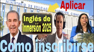 COMO INSCRIBIRSE EN INGLÉS DE INMERSIÓN 2025 CONVOCATORIA TUTORIAL POR PASÓ CON JULIO SHOW VIRAL [upl. by Lerraf]