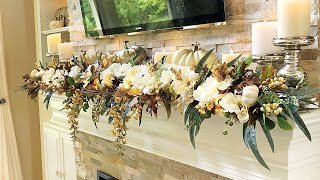 2018 Fall Mantel  How To Decorate A Mantel [upl. by Inaflahk586]