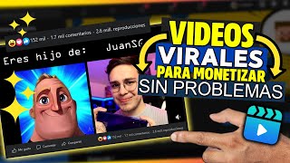 Como CREAR TUS PROPIOS VIDEOS virales PARA MONETIZAR en facebook sin sanciones  MONETIZAR facebook [upl. by Innig]