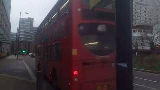 E220 SN61DDZ on the Bus Route 403 in Whitgift Centre to West Croydon Bus Station [upl. by Ayaet590]