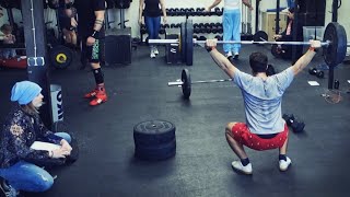 Crossfit Lüneburg Open Workout 183  First Ring Muscel up [upl. by Rehtaef515]