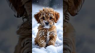 Puppy’s First Snowfall Reaction  Cuteness Overload 🐶❄️ [upl. by Gertrude]