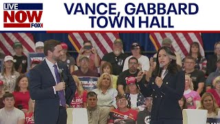 JD Vance Tulsi Gabbard hold town hall in Pennsylvania  LiveNOW from FOX [upl. by Kolb944]