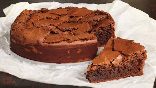 Flourless Chocolate Crinkle Cake  Gluten Free  How Tasty Channel [upl. by Pantin]