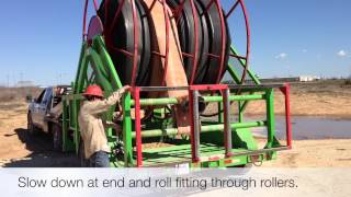 TLR Weldings Layflat Hose Trailer Demonstration [upl. by Yemac556]