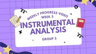 Instrumental Analysis Group 5  week 5 [upl. by Aninaig]