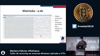 Mariano Palomo  Taller de reversing en sistemas Windows aplicado a CTFs 22 RootedCON2019ESP [upl. by Nawaj]