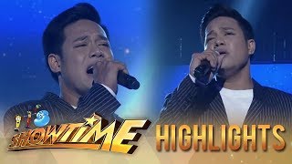 Its Showtime Reggie Tortugo sings Ariel Riveras songs [upl. by Atteugram]