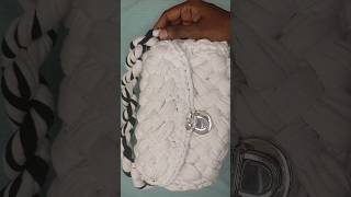 How to crochetPuff bag marshmallow bag Black amp White combo [upl. by Odlonyer]