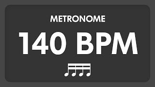 140 BPM  Metronome  16th Notes [upl. by Ahsekal680]