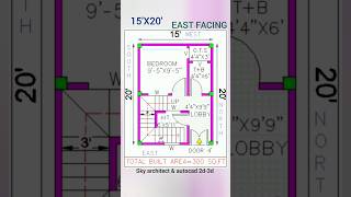 15X20 EAST FACING300 SQUARE FEETmap trim [upl. by Domonic]