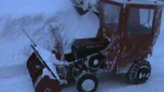 Wheel Horse 520H in serious snow 1 [upl. by Rand621]