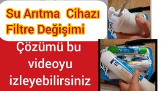 Arıtma cihazı filtre değişimi aritma cihazı nasıl sökülür ihlas su arıtma cihazi nasıl değiştirilir [upl. by Ecinehs62]