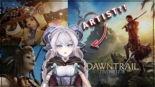 ARTISTS REACTION to FULL Dawntrail Trailer FFXIV [upl. by Cusack778]