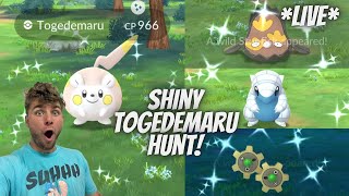 ✨Shiny Togedemaru Hunt Shiny Boosted Event In Pokemon Go✨ Morning Stream [upl. by Mitchael255]