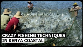 Unbelievable FISHING TECHNIQUE In Kenya Coastal Watamu Beach I Discoveries TV [upl. by Thor]