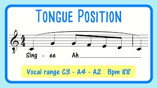 Tongue Position Vocal Exercise  Sing Ee Ah  Balance Resonance  MALE VOICE [upl. by Elatia207]