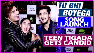 Interview With Teen Tigada aka Vishal Sameeksha amp Bhavin Bhanushali  Tu Bhi Royega Song Launch [upl. by Darren]