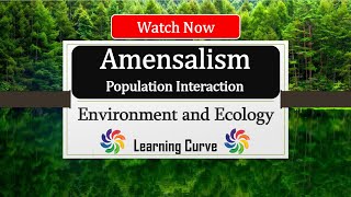 Amensalism  Ecology  Biology  Explained  Population Interaction  Amensalism in Hindi  UPSC [upl. by Naihr]