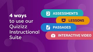 4 ways to use our Quizizz Instructional Suite for all your teaching needs 🎉 [upl. by Eudosia]