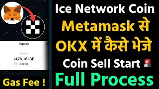 Ice Coin Metamask To OKX Exchange Transfer Process  Ice Coin Metamask Gas fee  Ice Trading Start [upl. by Sedruol]