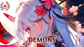 「Nightcore」→ Demons Imagine Dragons Female Version  lyrics [upl. by Mont]