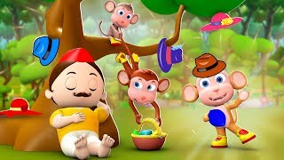 Topiwala Aur Bandar 3D Animated Hindi Moral Stories for Kids  टोपीवाला और बंदर हिन्दी कहानी Tales [upl. by Munt]