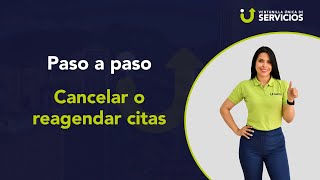 Cómo cancelar o reagendar citas [upl. by Showker]