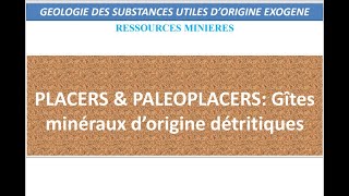 Géologie des substances utiles dorigine exogène Partie 29 géosciencesSVT [upl. by Agueda]