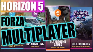 How To Play Online In Forza Horizon 5  Horizon Open Multiplayer [upl. by Lexis]