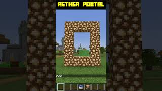 How To Build An Aether Portal shorts ytshorts minecraft [upl. by Issirk]