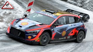 Test Pre Rallye MonteCarlo 2024  Thierry Neuville  Hyundai i20 N Rally1 Passats de canto [upl. by Burn]