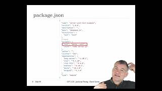 CST 2120 – Week 22  Lecture 29 JavaScript Testing  David Gamez [upl. by Caprice285]